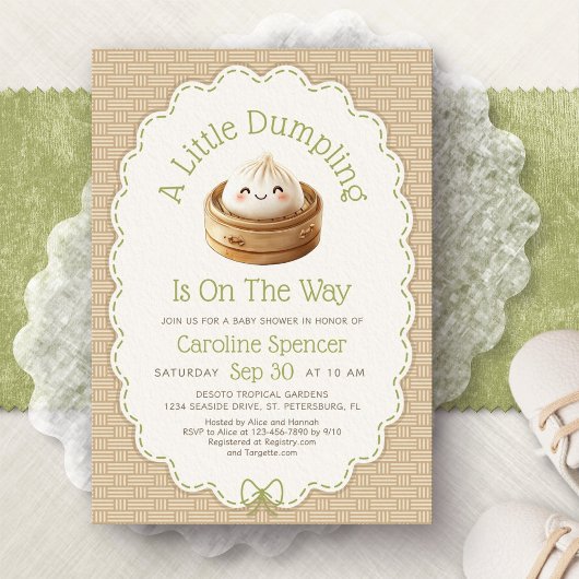 Little Dumpling Baby Shower Kaart