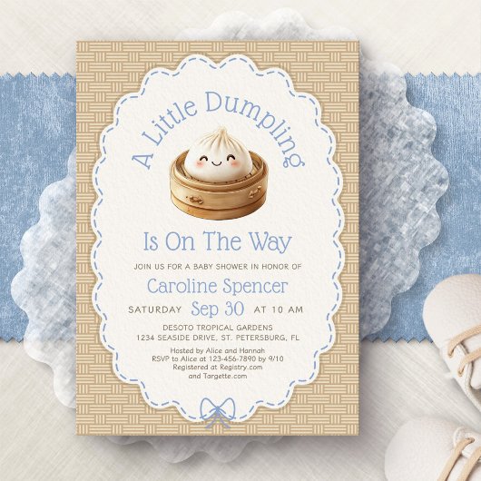 Little Dumpling Baby Shower Kaart