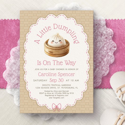 Little Dumpling Baby Shower Kaart