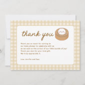 Little Dumpling Bao Baby shower Bedankkaart (Voorkant)