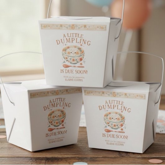 Little Dumpling Bao Bun Baby shower Bedankdoosjes