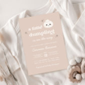 Little Dumpling Bao Dim Sum Baby shower Invitation Kaart