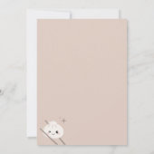 Little Dumpling Bao Dim Sum Baby shower Invitation Kaart (Achterkant)