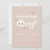 Little Dumpling Bao Dim Sum Eerste Verjaardag Kaart (Voorkant)