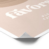 Little Dumpling Bao Dim Sum Favors Sign Poster (Hoek)