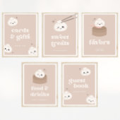 Little Dumpling Bao Dim Sum Favors Sign Poster