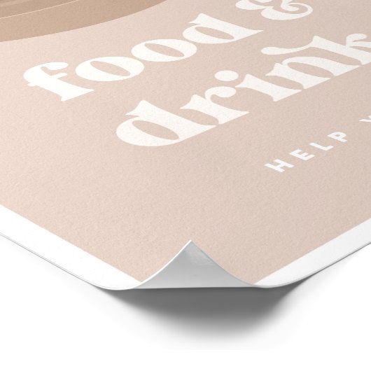 Little Dumpling Bao Dim Sum Food & Drinken Sign Poster (Hoek)