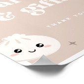 Little Dumpling Bao Dim Sum Kaarten & Geschenken T Poster (Hoek)