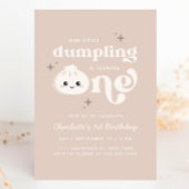 Little Dumpling Bao Dim Sum Verjaardag Uitnodiging