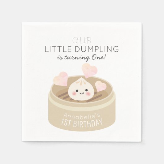 Little Dumpling Birthday Servet (Voorkant)