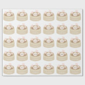Little Dumpling Birthday White Cadeaupapier (Vlak)