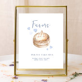 Little Dumpling Blue Baby shower voorkeursbord | w