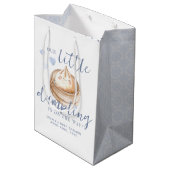 Little Dumpling Blue Boy Baby shower Medium Cadeauzakje (Achterkant Gekanteld)