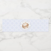 Little Dumpling Blue Het is een Baby shower voor j Waterfles Etiket (Enkel label)