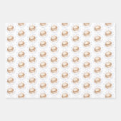 Little Dumpling Blue Waterverf Boy Baby shower Wr Inpakpapier Vel (Voorkant)