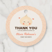 Little Dumpling Dim Sum Baby shower Bedankjes Labels (Achterkant)