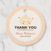 Little Dumpling Dim Sum Baby shower Bedankjes Labels (Voorkant)
