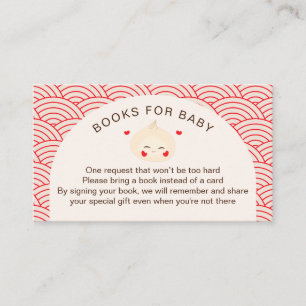 Little Dumpling Dim Sum Baby shower Informatiekaartje