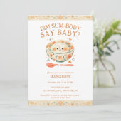 Little Dumpling Dim Sum Baby shower Kaart (Staand voorkant)