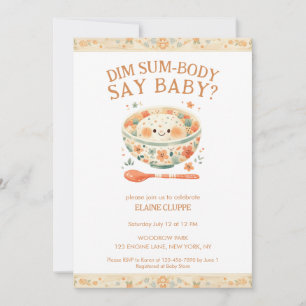 Little Dumpling Dim Sum Baby shower Kaart