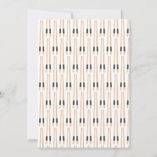 Little Dumpling Dim Sum Baby shower Kaart (Achterkant)