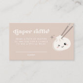 Little Dumpling Dim Sum Baby shower Luier Raffle Informatiekaartje (Voorkant)