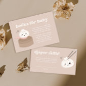 Little Dumpling Dim Sum Baby shower Luier Raffle Informatiekaartje
