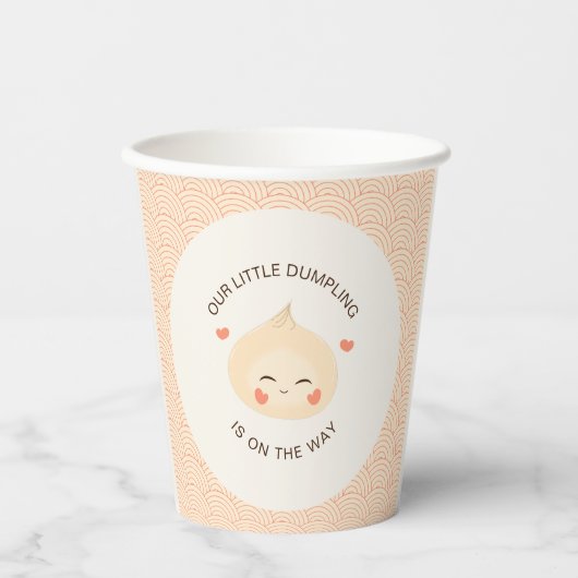 Little Dumpling Dim Sum Baby shower Papieren Bekers (Voorkant)