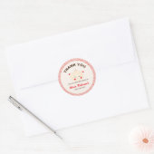 Little Dumpling Dim Sum Baby shower Ronde Sticker (Envelop)