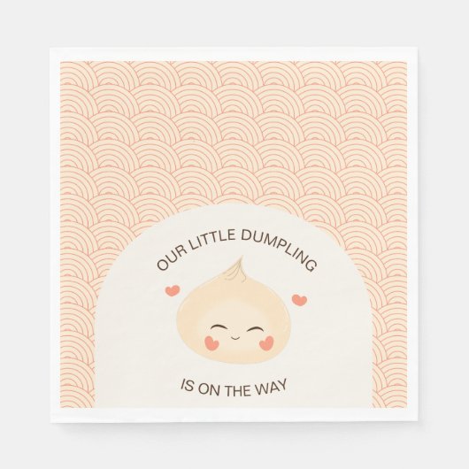 Little Dumpling Dim Sum Baby shower Servet (Voorkant)
