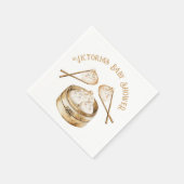 Little Dumpling Dim Sum Genderneutraal Baby shower Servet (Hoek)