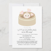 Little Dumpling Drive-by Baby shower Kaart (Voorkant)