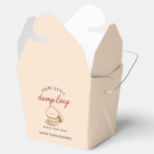 Little Dumpling Genderneutraal Kawaii-Baby shower Bedankdoosjes (Geopend)