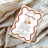 Little Dumpling Genderneutraal Kawaii-Baby shower Kaart