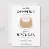 Little Dumpling Genderneutraal Verjaardagsfeest Kaart (Voorkant)