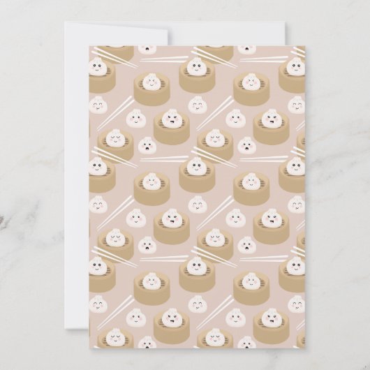 Little Dumpling Genderneutraal Verjaardagsfeest Kaart (Achterkant)