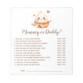 Little Dumpling Guess Wie Baby shower spel Notitieblok (Voorkant)