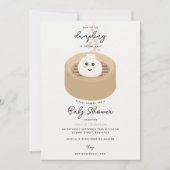 Little Dumpling Hearts Genderneutraal Baby shower Kaart (Voorkant)