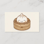 Little Dumpling Kawaii Baby shower Boek Verzoek Informatiekaartje (Achterkant)