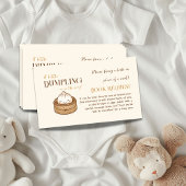Little Dumpling Kawaii Baby shower Boek Verzoek Informatiekaartje