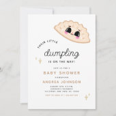 Little Dumpling Kawaii Genderneutraal Baby shower Kaart (Voorkant)