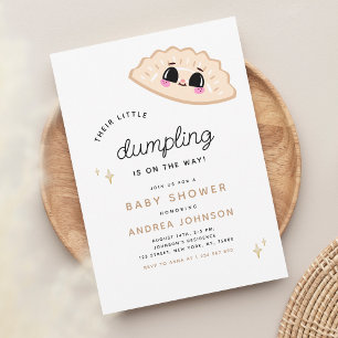Little Dumpling Kawaii Genderneutraal Baby shower Kaart