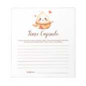 Little Dumpling Time Capsule Bericht voor Baby Notitieblok (Voorkant)