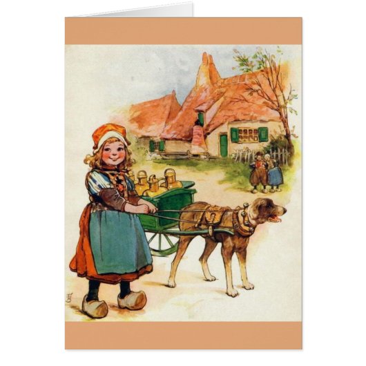  - Little Dutch Girl & Dog Cart, (Voorkant)