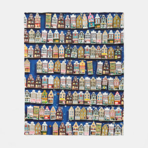 Little Dutch souvenirs and gifts - shoes windmills Fleece Deken