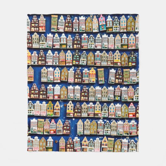 Little Dutch souvenirs and gifts - shoes windmills Fleece Deken (Voorkant)