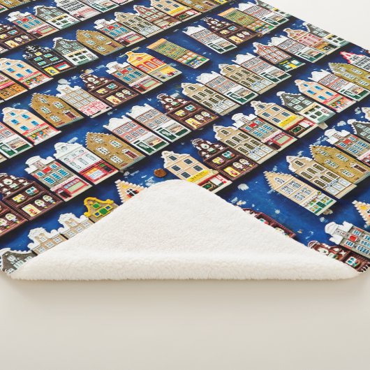 Little Dutch souvenirs and gifts - shoes windmills Sherpa Deken (3/4)