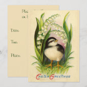 Little Easter Bird uitnodiging (Voorkant / Achterkant)