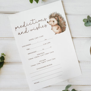Little Egeltje Voorspelling Wensen Baby Shower Spe Poster
