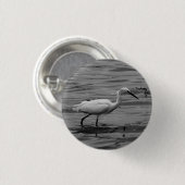 Little Egret Badge Ronde Button 3,2 Cm (Voorkant /achterkant)